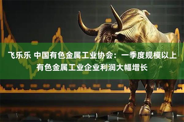 飞乐乐 中国有色金属工业协会：一季度规模以上有色金属工业企业利润大幅增长